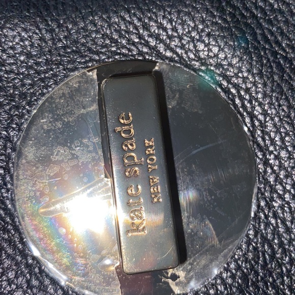 VTG Kate Spade Authenticate NWOT turn lock Buckle. Pebble Midnight Black bag - Picture 5 of 11